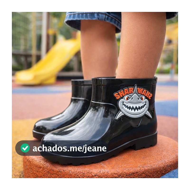 Sapatos Galocha Infantil Menino Premium Super Leve e Anti-Derrapante Diversos Personagens