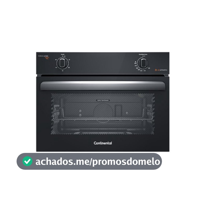 Forno de Embutir a Gás Continental 50L com TOPLimpaFácil (OC4GM)