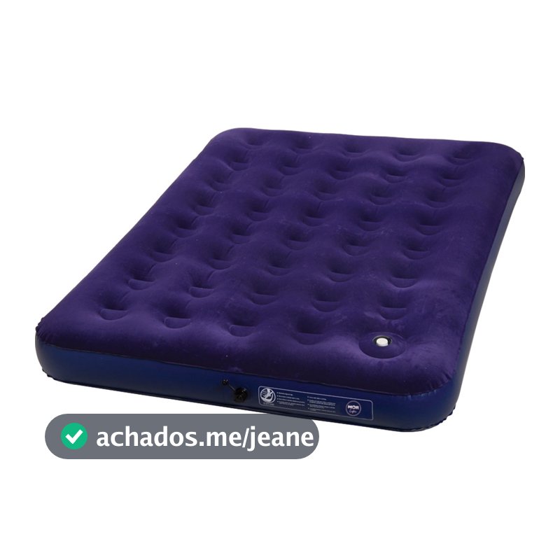 Colchão de Ar Inflável Resistente Camping Piscina Casal Aveludado Mor Multiuso Com Inflador Embutido