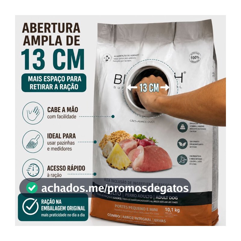 Tampa Prática 13cm para saco de ração