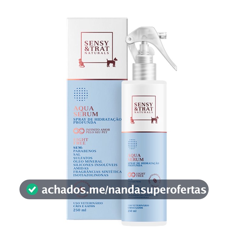 Aqua Sérum Sensy E Trat 250 Ml Spray De Hidratação Profunda - Centagro Pet