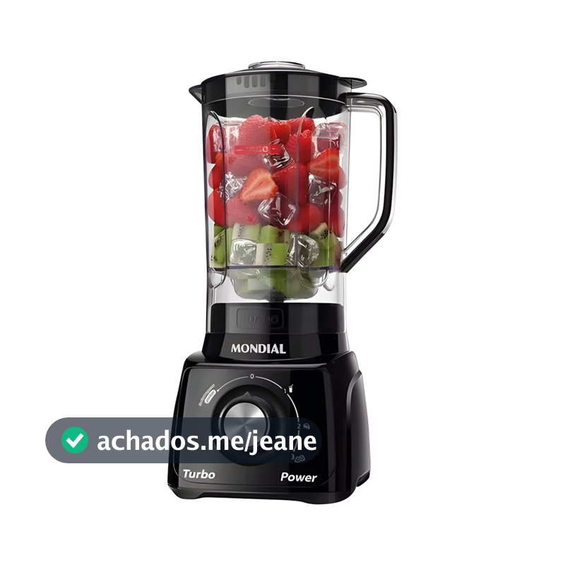 Liquidificador Mondial L‑99 Turbo 550 W 3 Velocidades