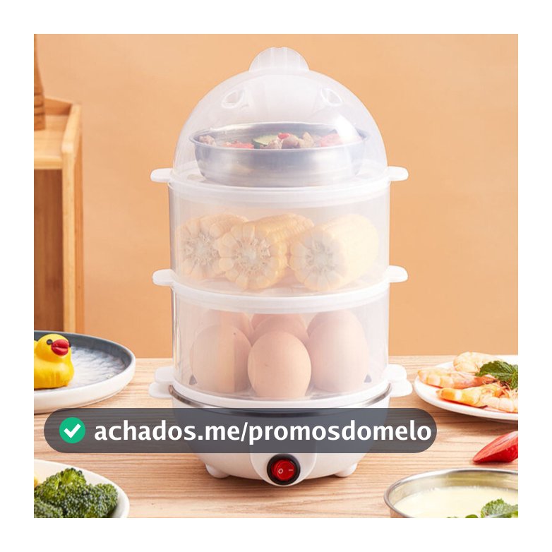 Cozedor Elétrico Multifuncional De Ovo Milho A Vapor De Leite Rápido De Tripla Camada ENVIO IMEDIATO