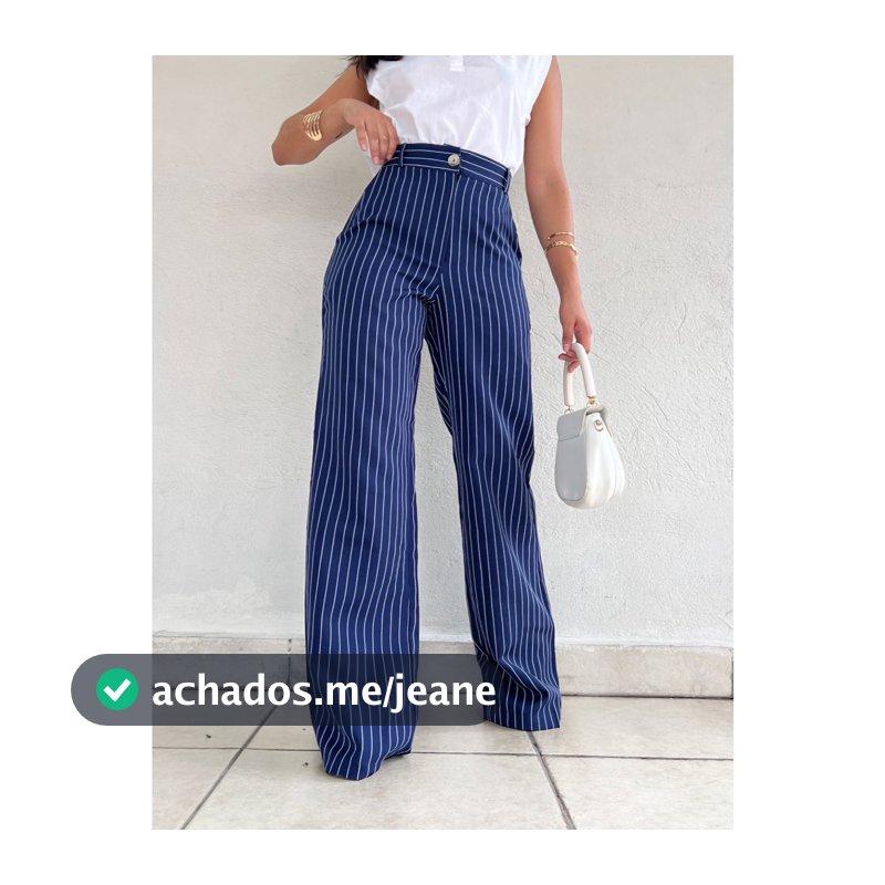 Calça listrada feminina YY2628
