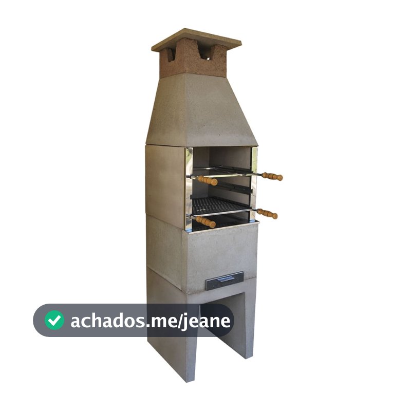 Churrasqueira de Concreto Pré-Moldada Mini Baby com 50cm Lisa - 1000002 - ATACADAO LAZER