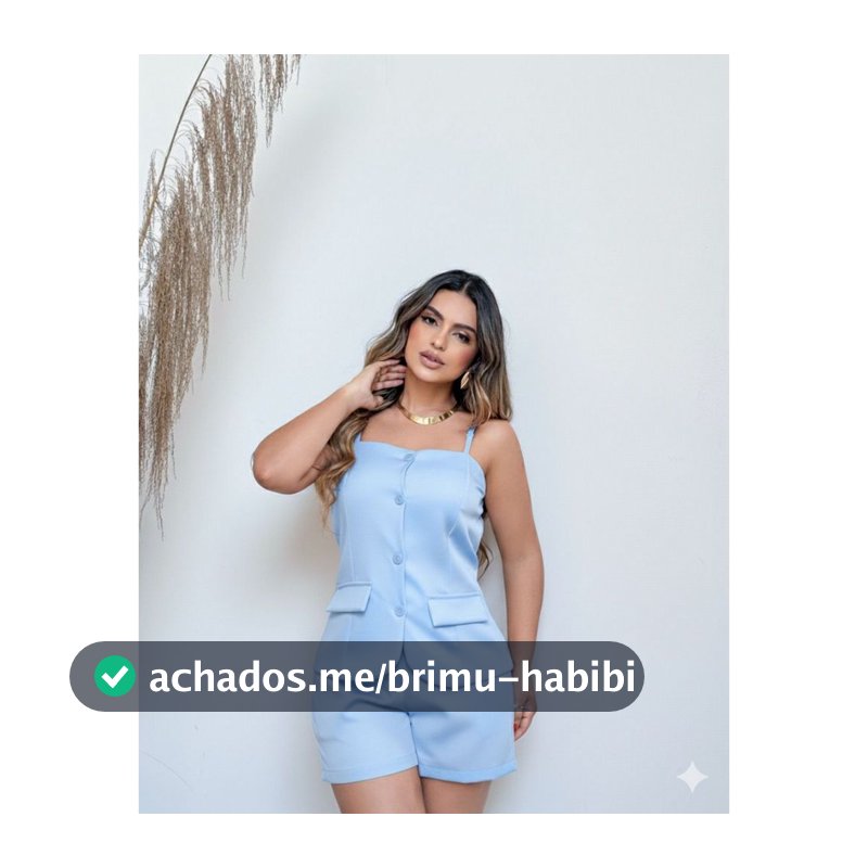 Conjunto Feminino Alfaiataria Short e Blusa de Alcinha Fabiola Elegante Casual Chic Moda Feminina M,G,GG,G1 e G2