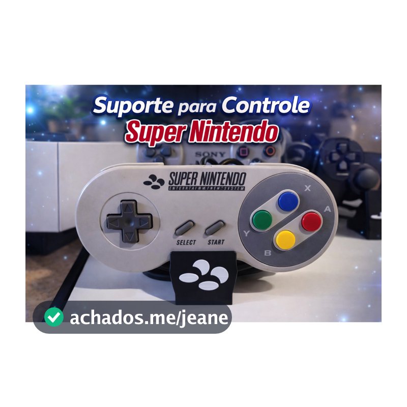 Suporte para Controle Super Nintendo SNES Porta Controle Gamer Retrô Organizador Controle Antigo gamers pc ps5
