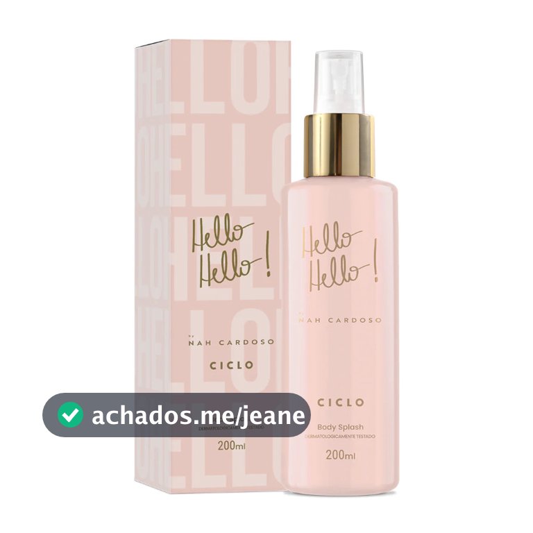 Ciclo Hello Hello Nah Cardoso Body Splash 200mL