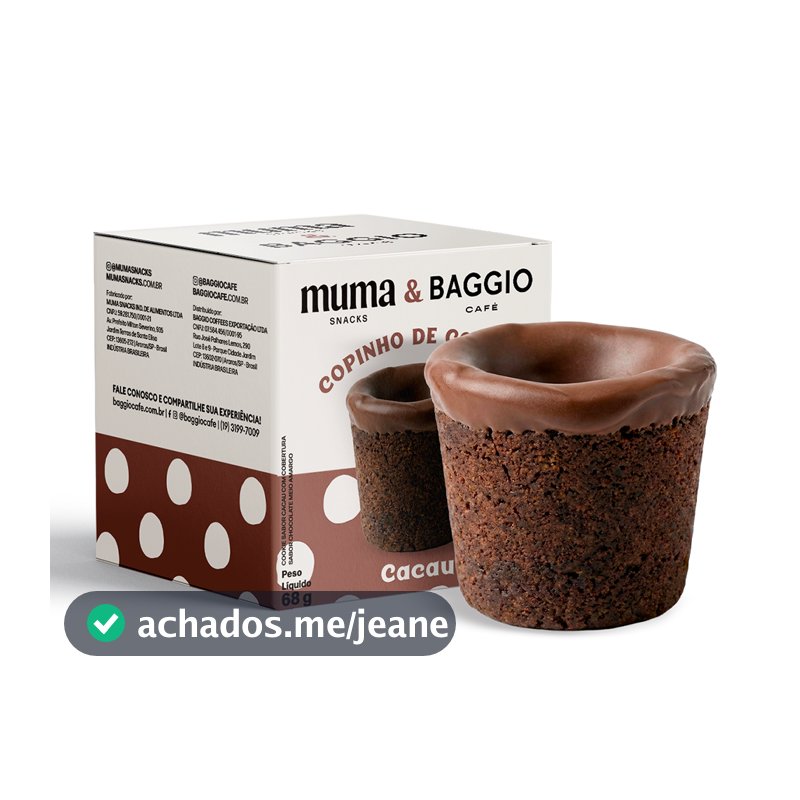 Copinho de Cookie Sabor Cacau 68g - 1 unidade