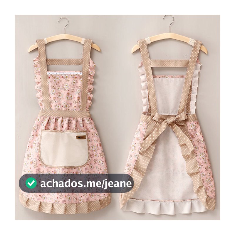 Avental De Princesa Em Renda Floral Com Um Bolso Para Toalhas De Mão À Prova D'água E Resistente Ao Oleo ANJIN.B