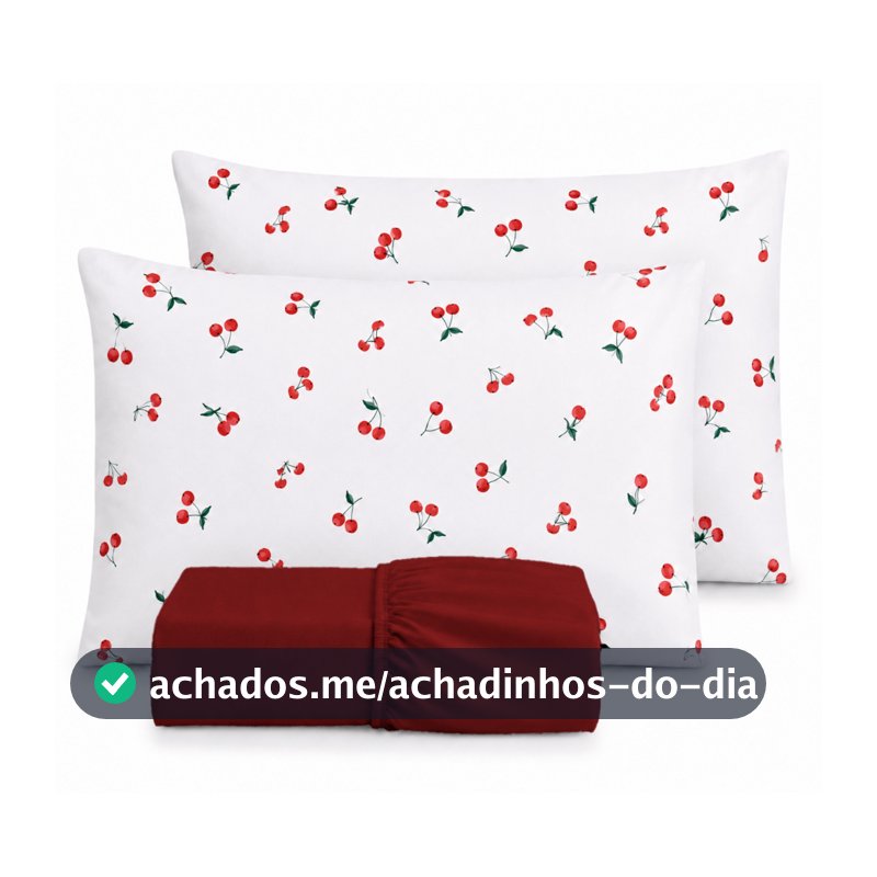 Kit Jogo De Lençol Liso Fronha Estampada 100% Algodão 200 Fios Toque Macio Com Elástico