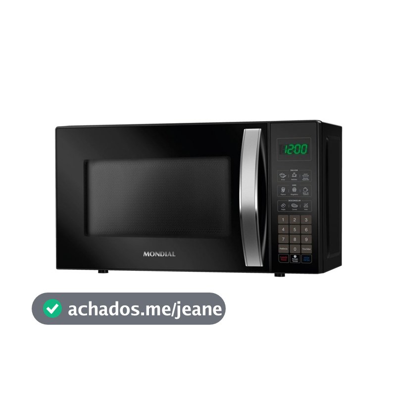Micro-Ondas Mondial  21 Litros MO-01-21-B Preto 1200W Display Digital