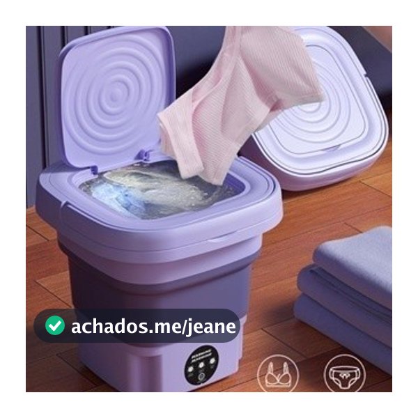 Mini Máquina de Lavar 9L Portátil Dobrável com Centrífuga para Roupas Pequenas Moderna