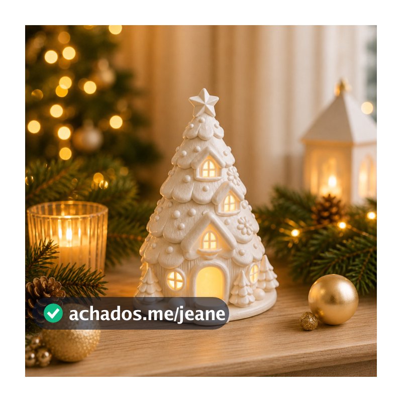 Arvore de Natal Luminaria Pinheirinho Kit Decorativo Enfeite