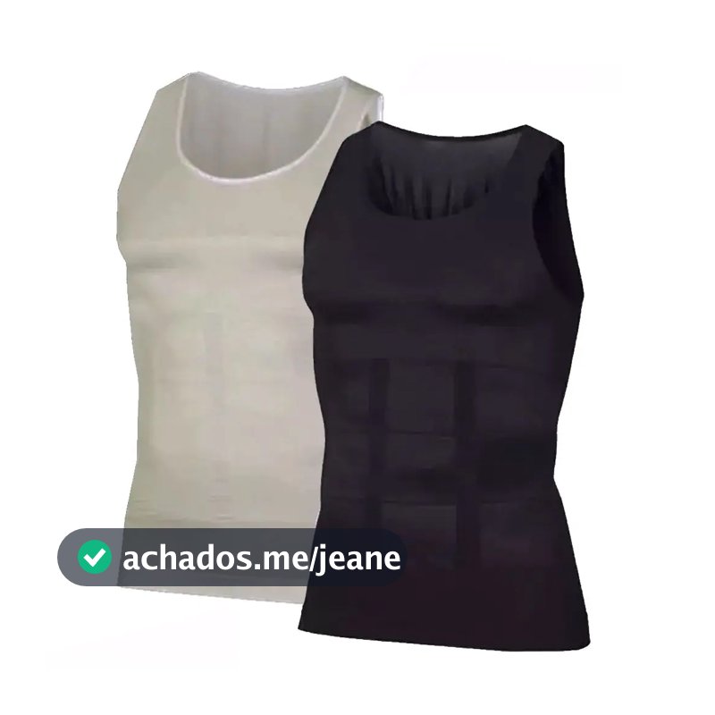 Kit com 2 Cintas Modeladoras Masculinas Bodyshaper Corretor Postural