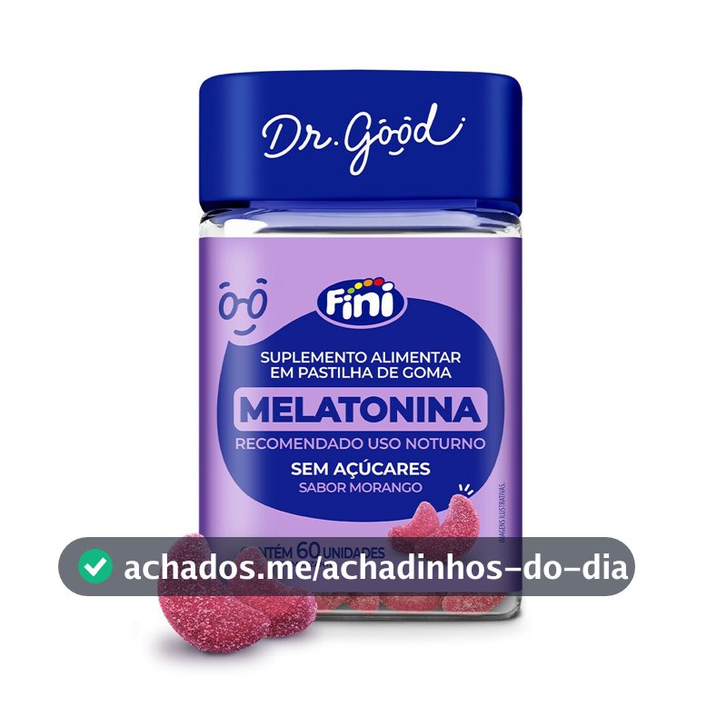 Fini Melatonina 60 Cápsulas | Sono de Qualidade, Relaxamento e Bem-Estar | Suplemento Original