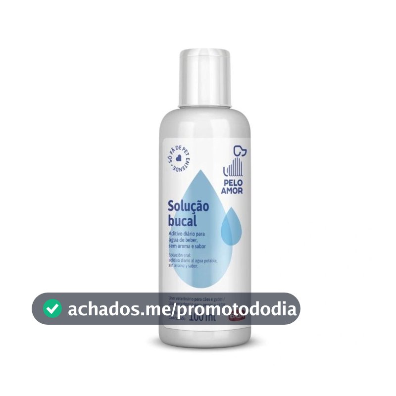 Solucao Bucal Pelo Amor Para Cães e Gatos 100ml - IBASA