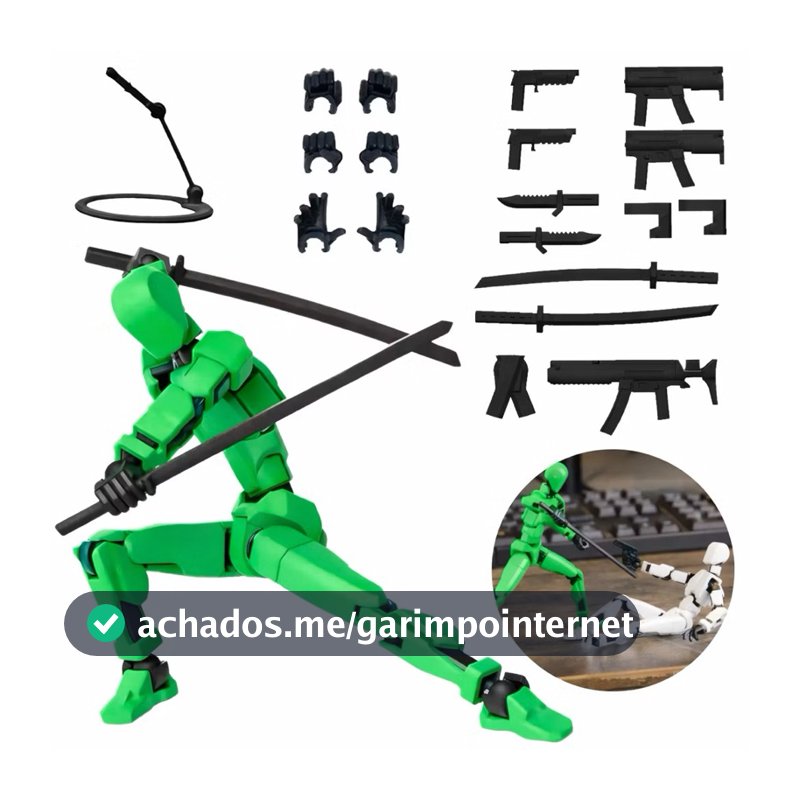 Boneco Dummy 13 Articulado Kit 3D Presente Criativo Crianças Artistas Anatomia Stop Brinquedo