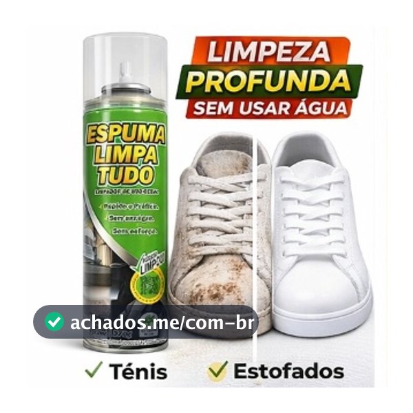 Espuma Magica Limpa Tudo Multiuso 370g Limpeza Seco Remove Manchas Sofá Estofados Banco Carro Tênis