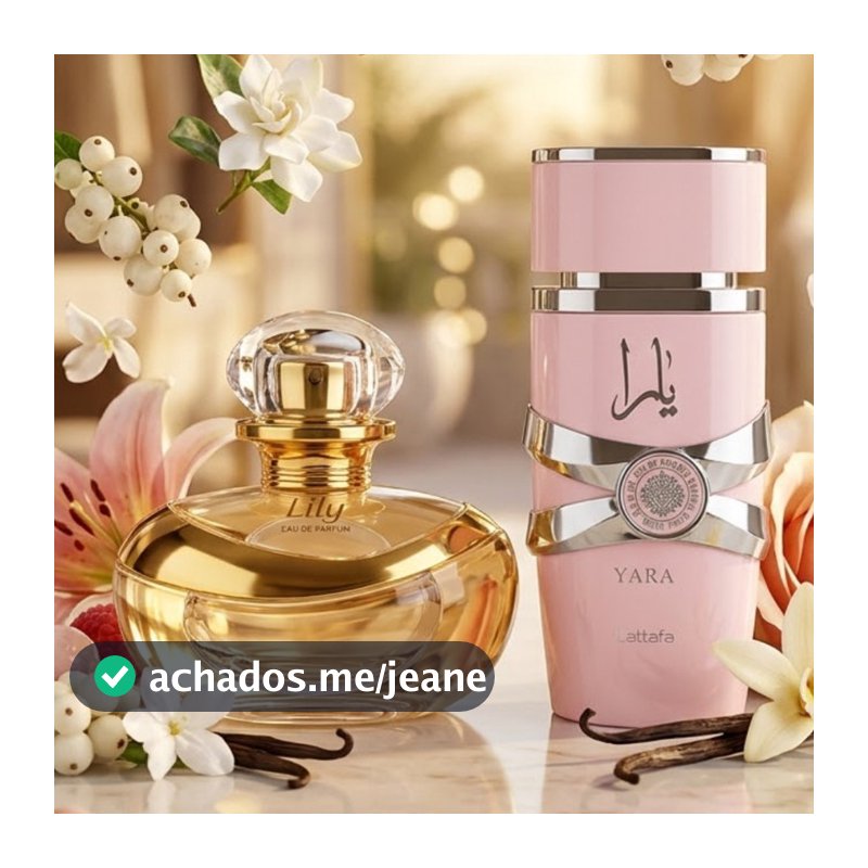 Perfumes Femininos Liillyy e Yara Eau de Parfum Alta Fixação Fragrância Doce Elegante