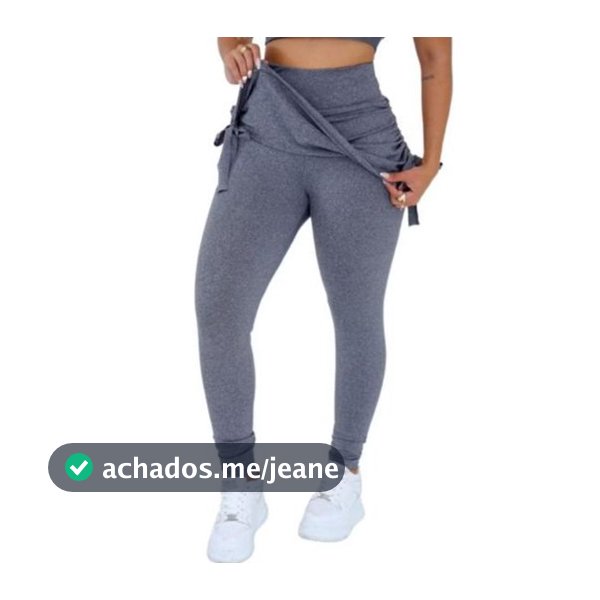 Calça legging academia suplex saia tapa bumbum fitnes malhar
