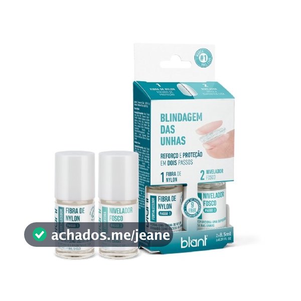 Kit 2x1 Blindagem das Unhas Blant – Fortalecimento, Brilho e Proteção Contra Quebras
