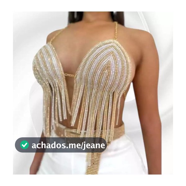 Top com Franjas   Moda Festa Sertaneja / Look Country Feminino - Envio Imediato
