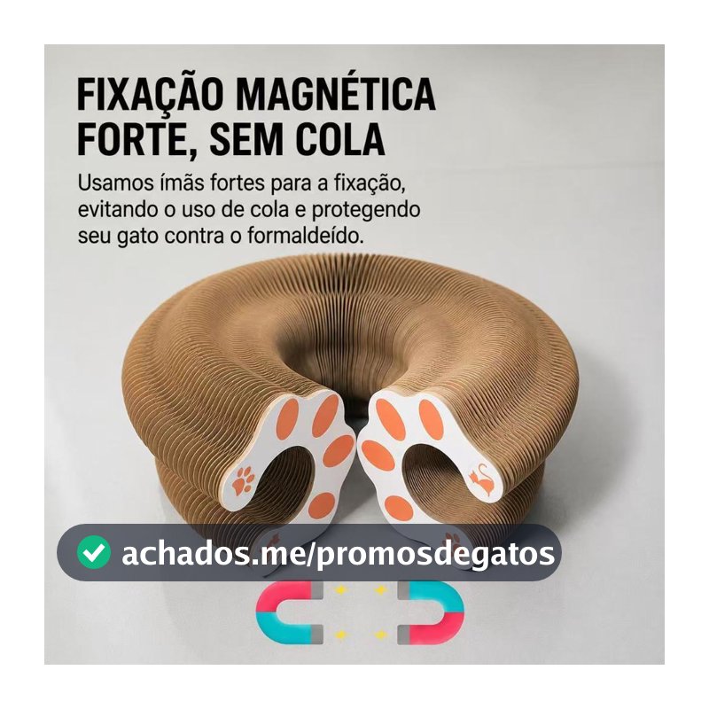 Brinquedo Mágico Para Gato Arranhador Papel Sanfonado Dobrável Com Bola