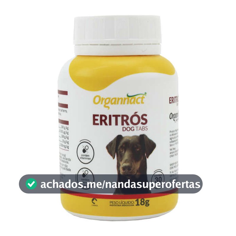 Eritrós Tabs Organnact Suplemento Vitamínico - 18 g