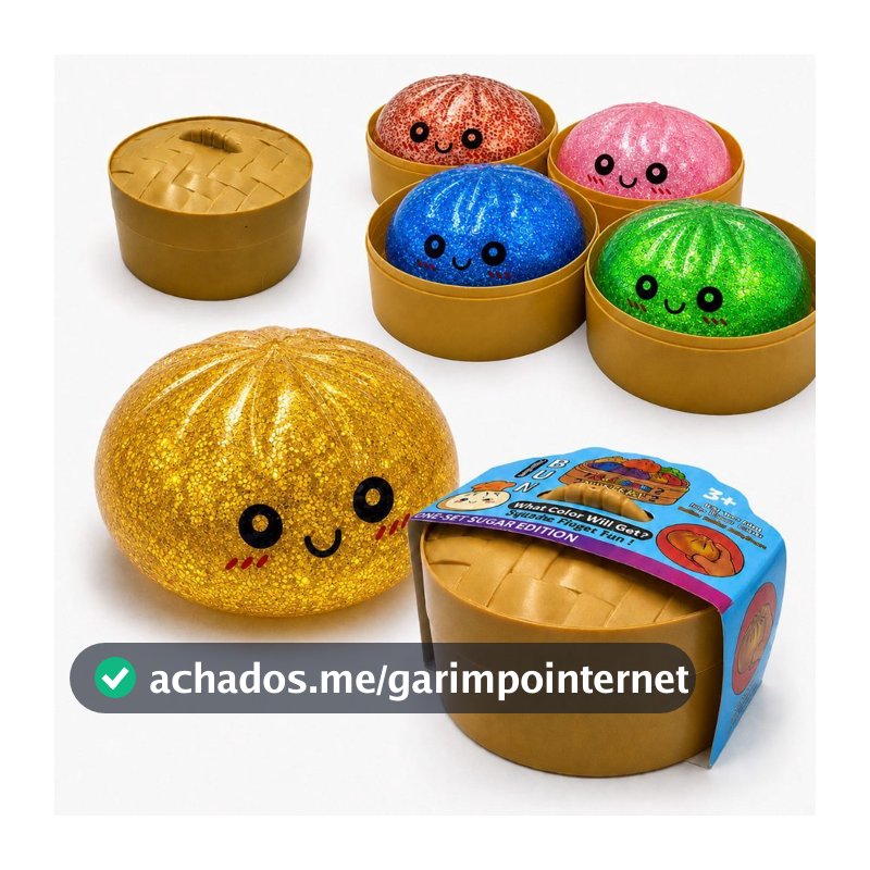 Dumpling Squishy Caixa Misteriosa Mole Estresse Grande Fofa Brinquedo Sensorial Fidget Bao Chinês