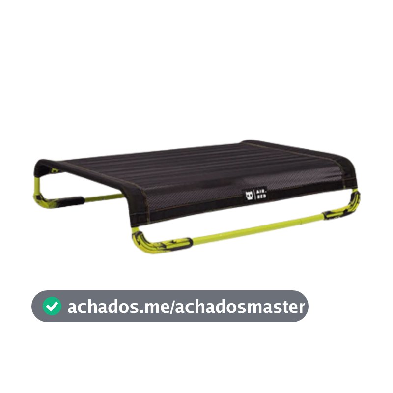 Cama Elevada Zee Dog Air Bed Preta Para Cães Conforto e Alegria