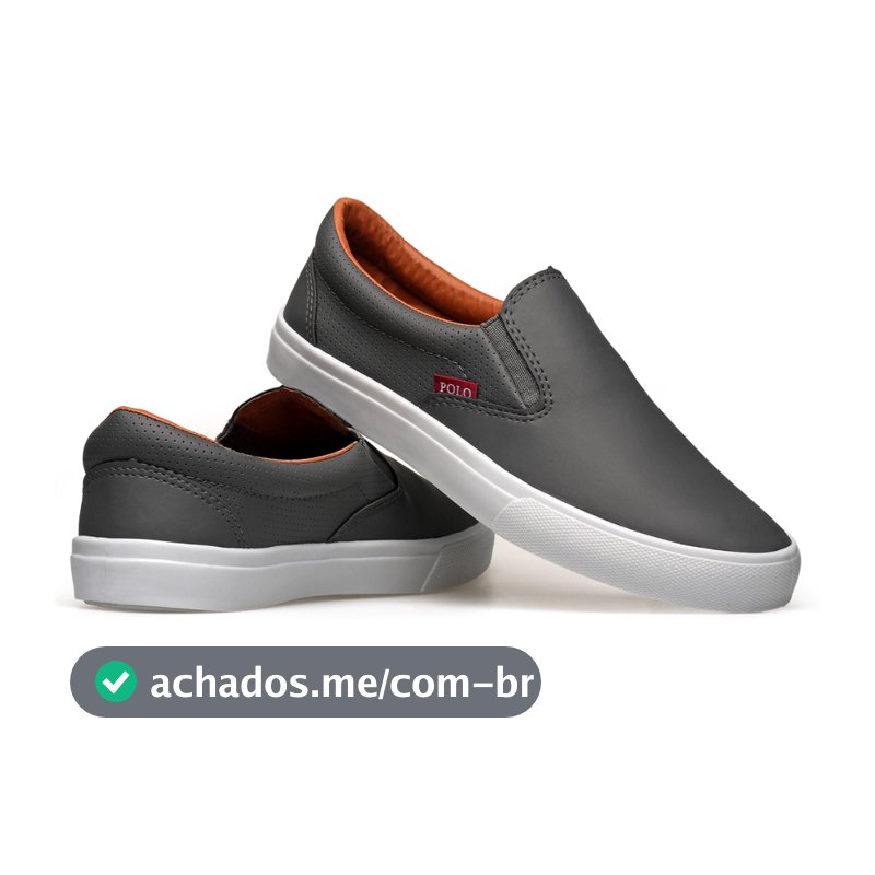 Tênis Masculino Iate Polo Slip On Moderno Estiloso Confortável Tenis masculino Casual slip on iate