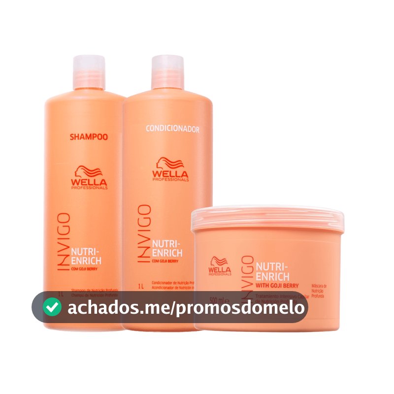 Kit Shampoo e Condicionador Nutri-Enrich 1L + Mascara 500ml