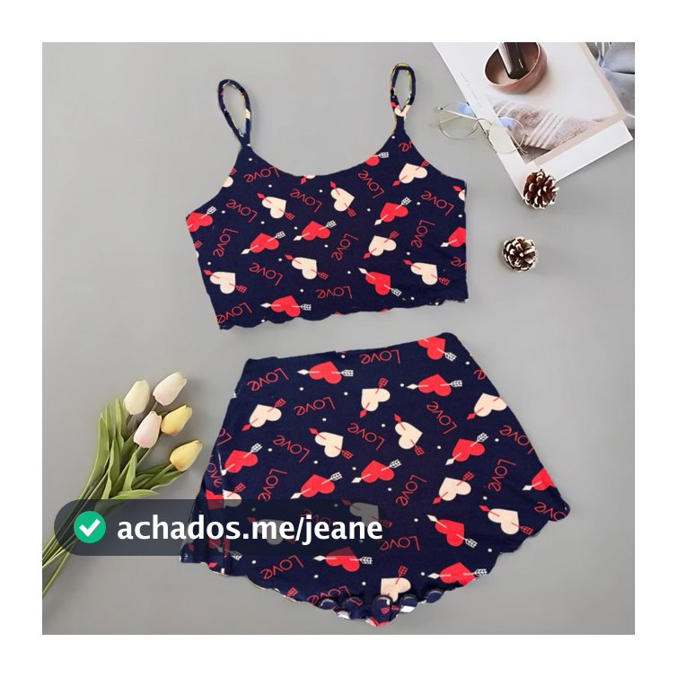 Kit 10 Baby doll pijama cropped feminino suede com alcinha verão. ENVIO IMEDIATO!