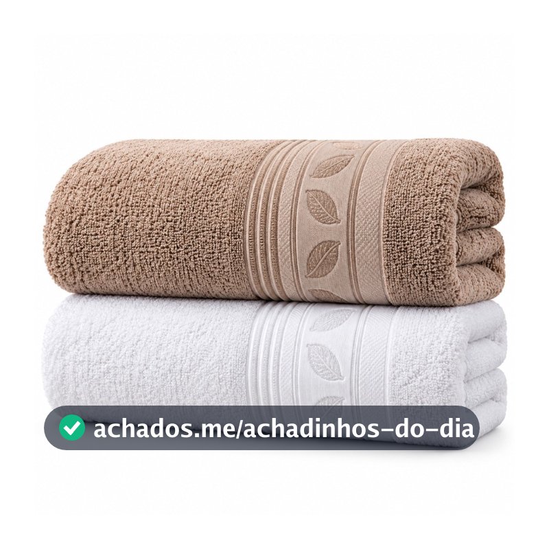 Kit de 2 Toalhas de Banho, Algodão Confortável toalha Grande Grossa 70x 140cm toalha de banho