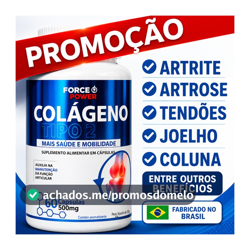 Colágeno Tipo 2 ORIGINAL para Articulação Cartilagem Joelho Artrose Artrite - REGISTRADO NA ANVISA