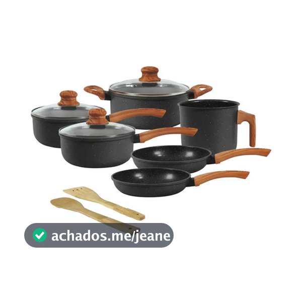 Jogo De Panelas Indução Tuut Ecoglide 8 Peças Graphite