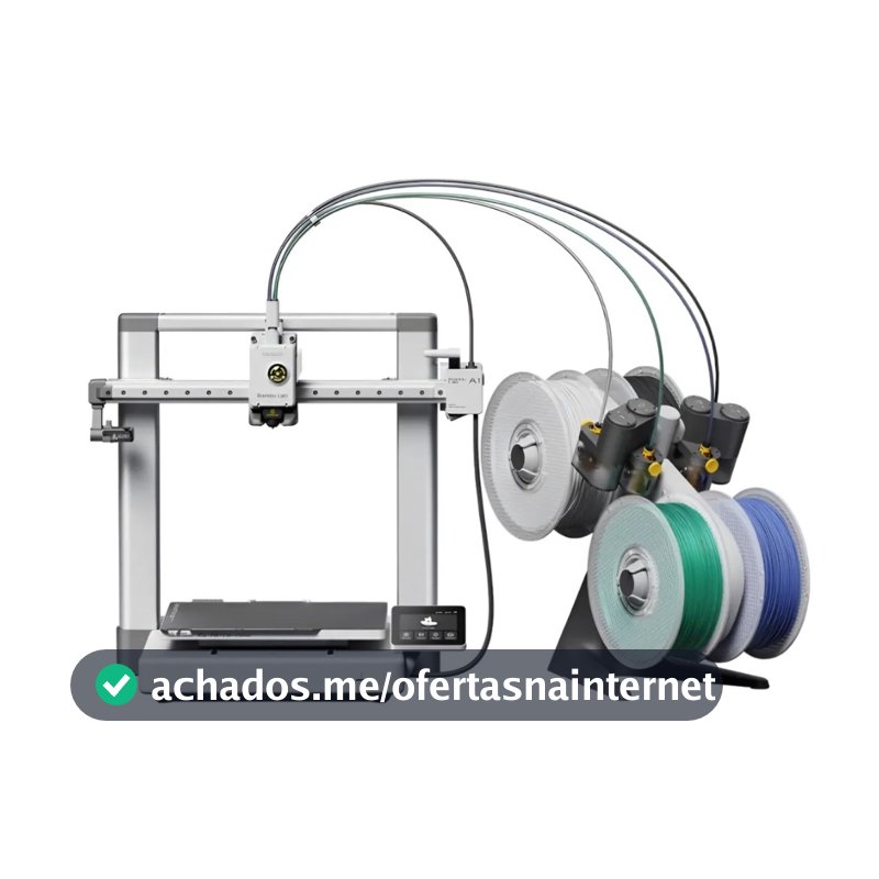Impressora 3D Bambu Lab A1 Combo AMS Original | Bivolt - 4 Cores | Alta Velocidade + NF e Garantia