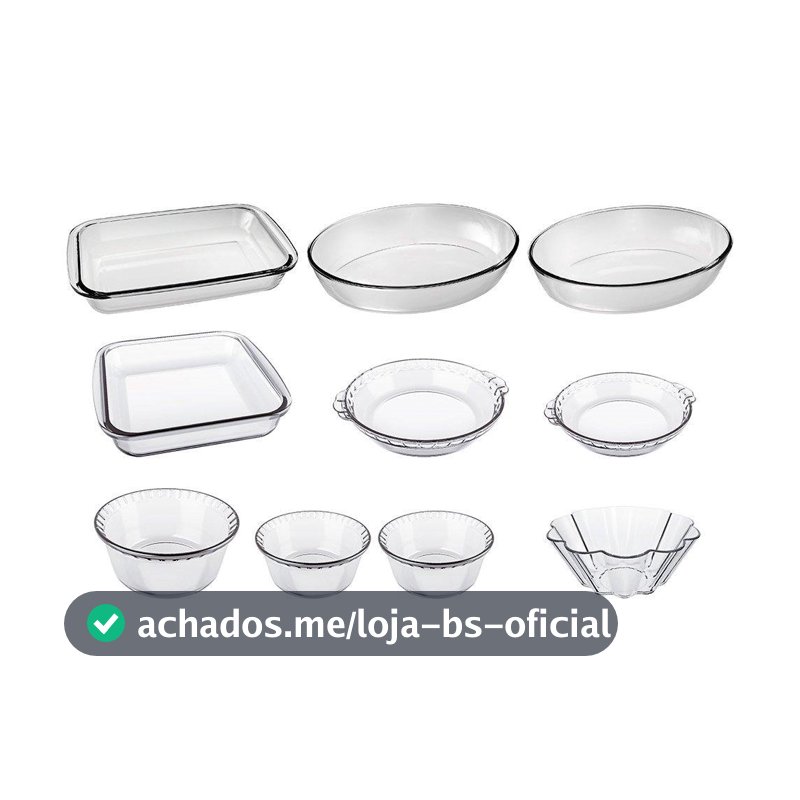 Conjunto de Assadeiras e Formas Marinex 10 Peças