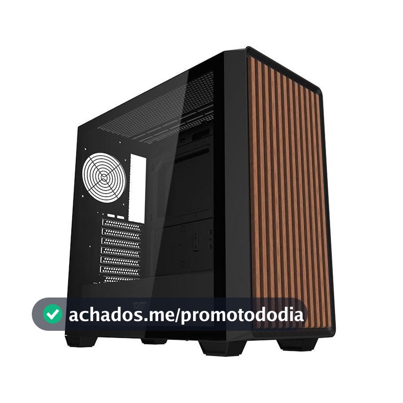 Gabinete Gamer Aigo Darkflash DS900WD, Mid-Tower, Lateral de Vidro, Preto, DS900WD-BK