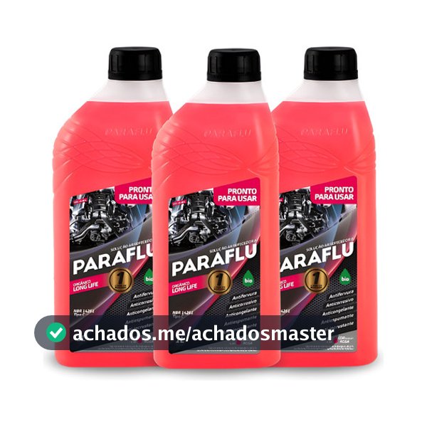Kit 3 Paraflu Aditivo Radiador Pronto Para Uso 3l