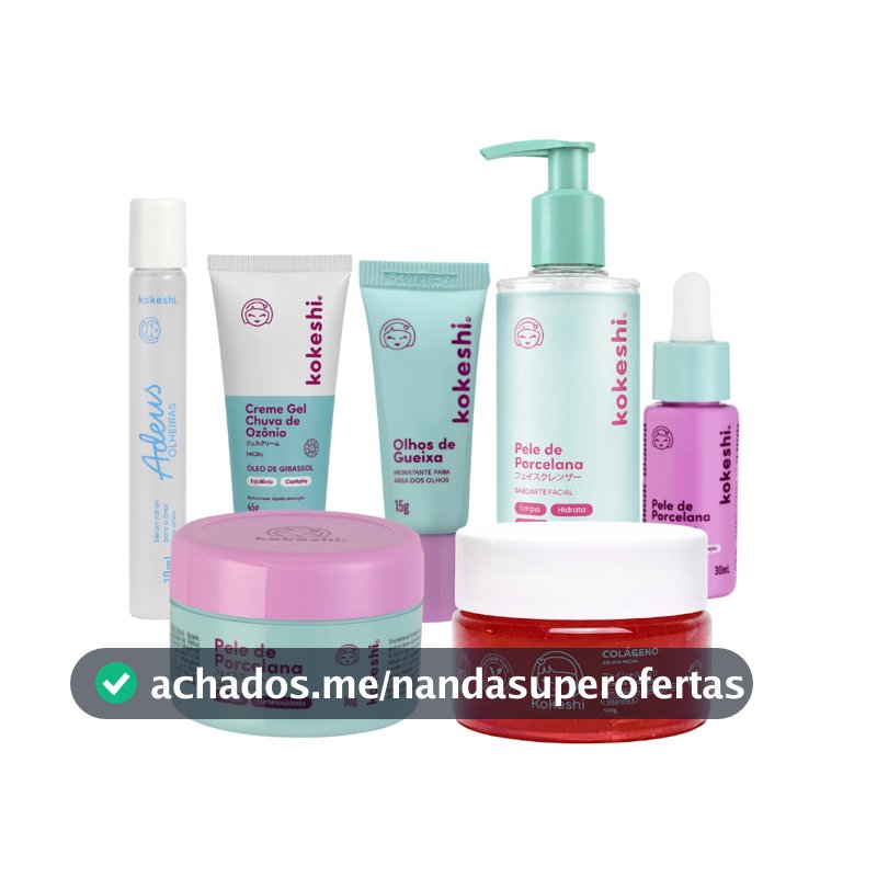 Kit Skincare Tratamento Facial Premium Kokeshi