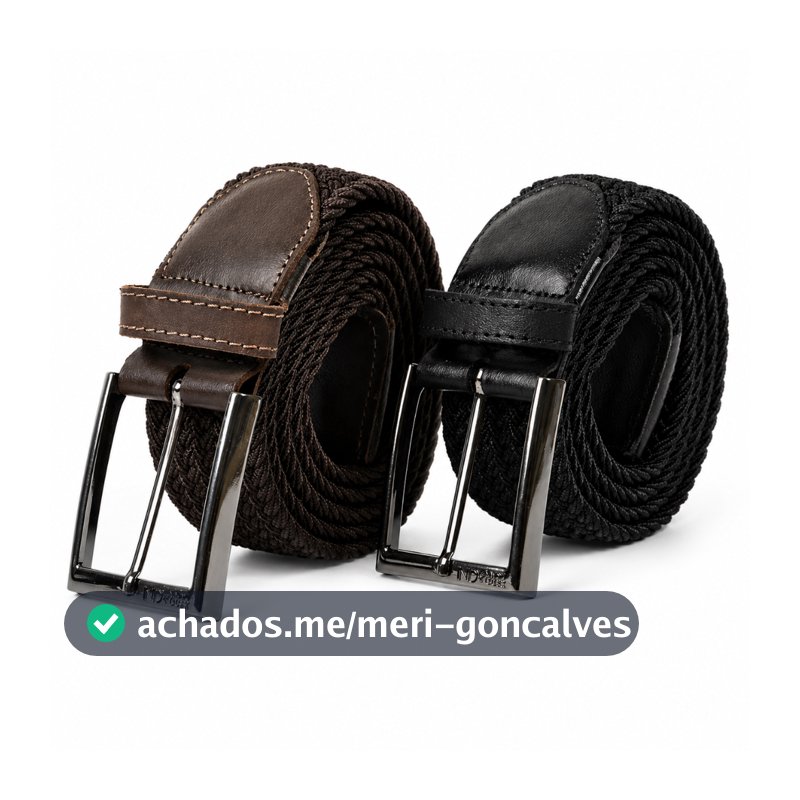 Cinto Masculino Ferracini Flex Elástico Ajustável Original FC 675 Casual Social Premium Conforto Alta Durabilidade Macio