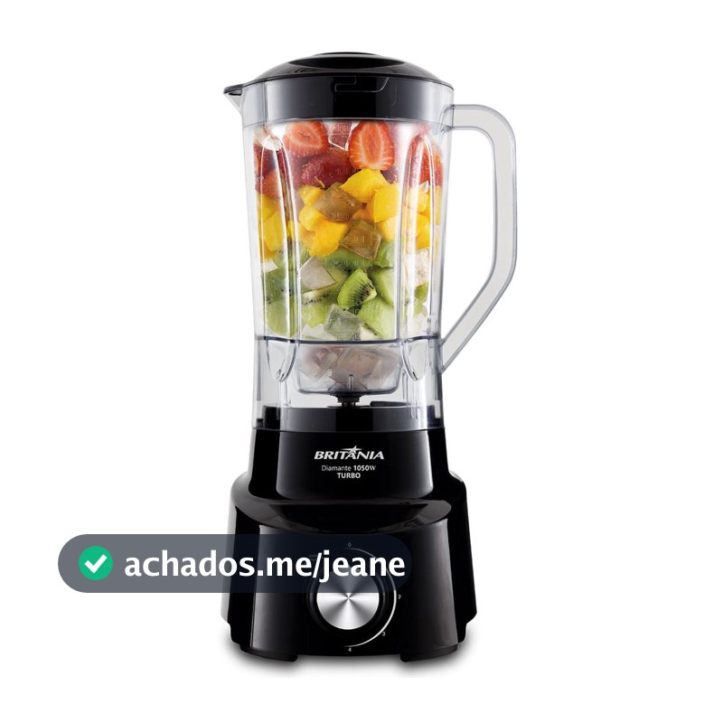 Liquidificador Britânia Diamante 1050W 4 Velocidades 2,6L