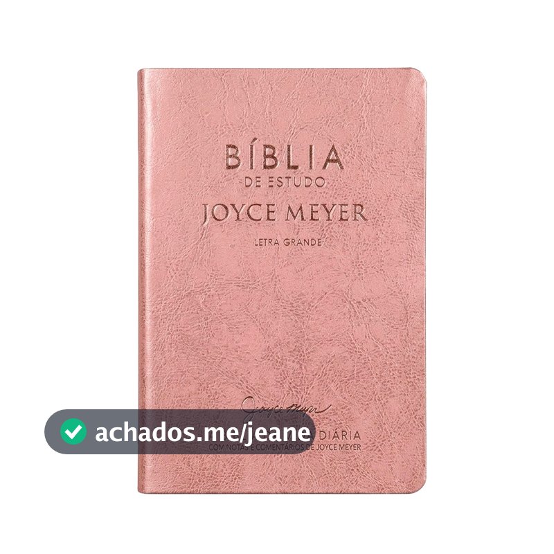 Bíblia De Estudo Joyce Meyer | NVI | Letra Média | Capa Rosa