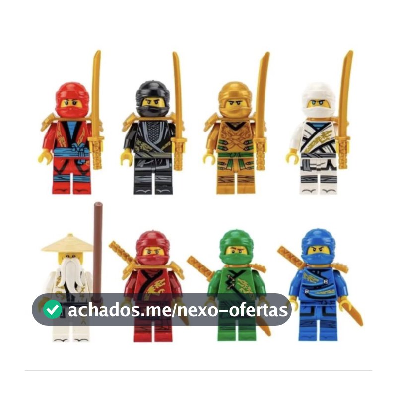 Legoe Ninjago KIT COM 8 24 OU 32 Bonecos Blocos DE Montar Ninja Ninjago Heróis Polícia Marvel Brinquedo Legal