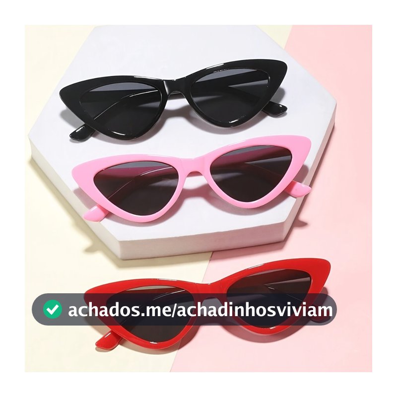 Óculos de Sol Infantil em Forma de Gatinho 😎 Proteção UV400 - Leve, Colorido e Estiloso