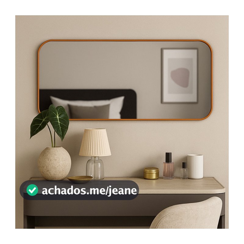 Espelho Organico Decorativo Grande Corpo Inteiro Retangular Capsula Fogo Pedra Escolha Seu Modelo