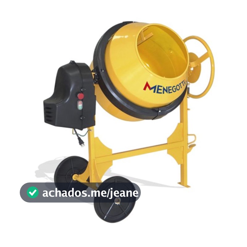 Betoneira 150L 1/2 hp e kit de segurança - prime Menegotti