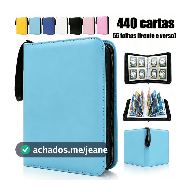 Pokémon Hard Cover Zipper Binder Album 440 Cards TCG Card Holder Ready for Delivery